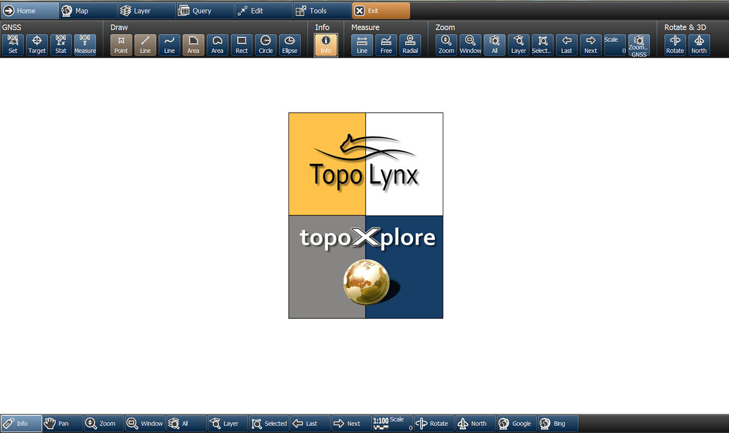 A topoXplore kezelőfelülete és indítása